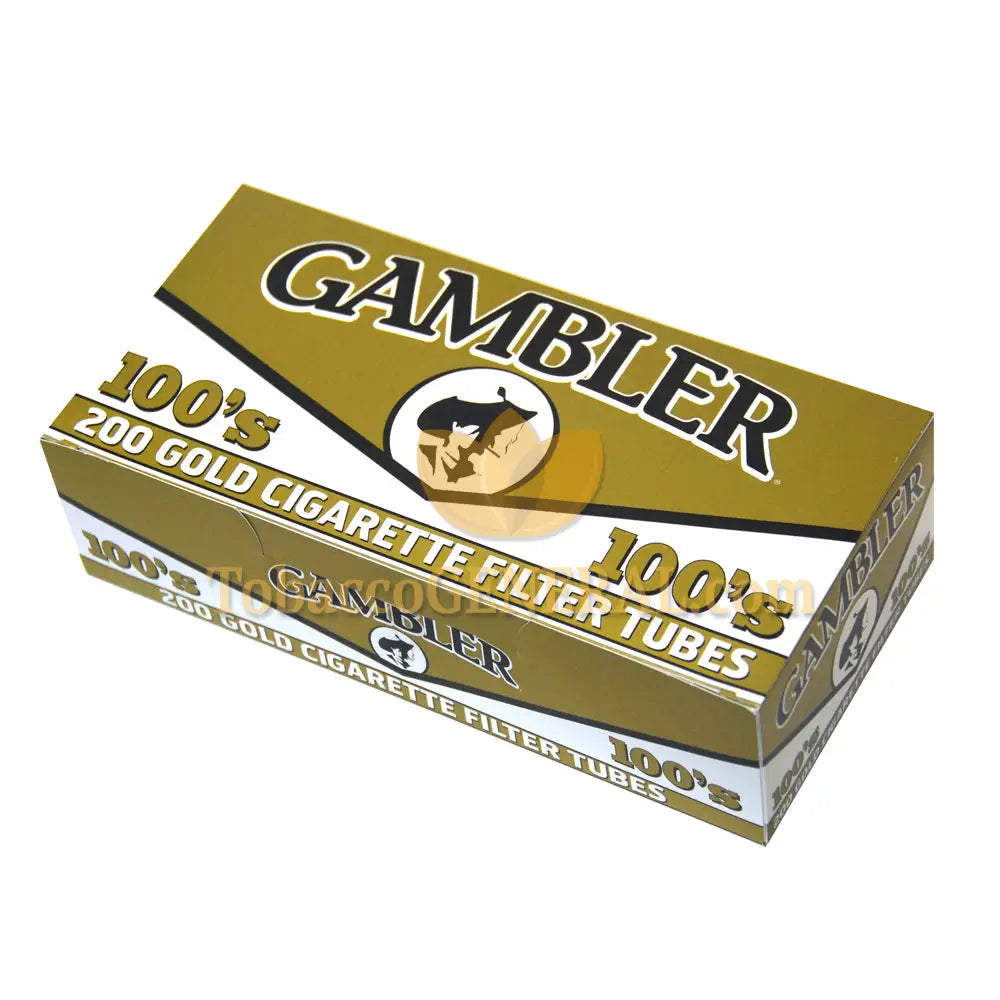 Gambler Filter Tubes 100 mm Gold (Light) 5 Cartons of 200 1