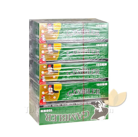 Gambler Filter Tubes 100 mm Menthol 5 Cartons of 200