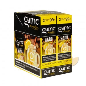 Game Cigarillos Foil 2 for 99 Cents 30 Packs of 2 Cigars Hard Lemonade