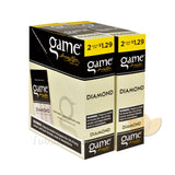 Game Cigarillos Foil Diamond 2 for 1.29 Pre-Priced 30 Packs of 2