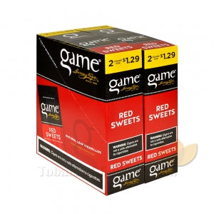 Game Cigarillos Foil Red Sweets 2 for 1.29 Pre-Priced 30 Packs of 2 ...