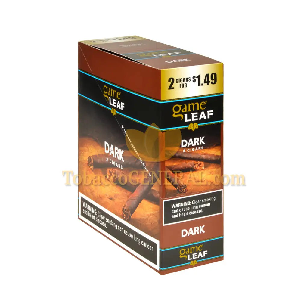 Game Leaf Cigarillos 1.49 Pre-Priced 15 Packs of 2 Dark