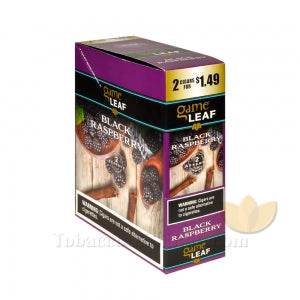 Game Leaf Cigarillos 1.49 Pre-Priced 15 Packs of 2 Black Raspberry