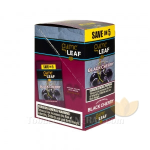 Game Leaf Cigarillos Save on 5 Black Cherry 8 Packs of 5