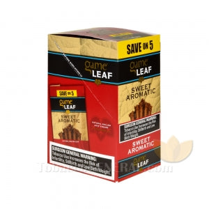 Game Leaf Cigarillos Save on 5 Sweet Aromatic 8 Packs of 5