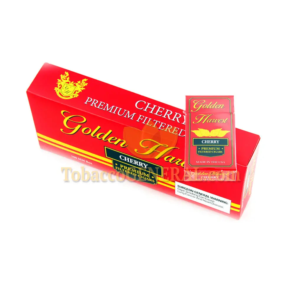 Golden Harvest Filtered Cigars Cherry 10 Packs of 20 1