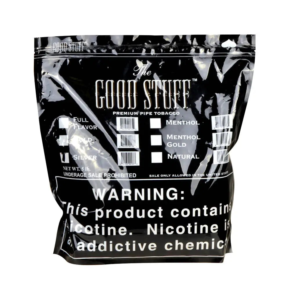 Good Stuff Silver Pipe Tobacco Bulk 5 Lb. Pack