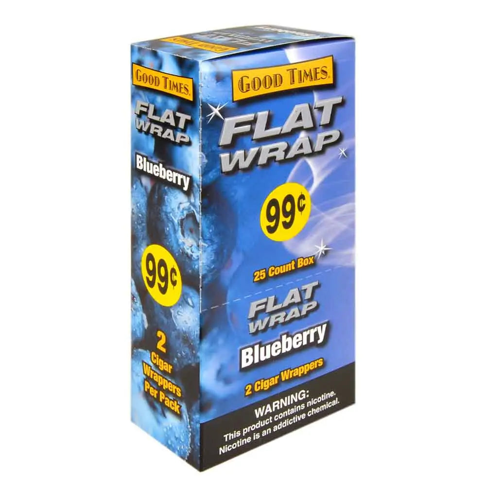 Good Times Flat Wraps Blueberry 25 Packs of 2 Pre-Priced