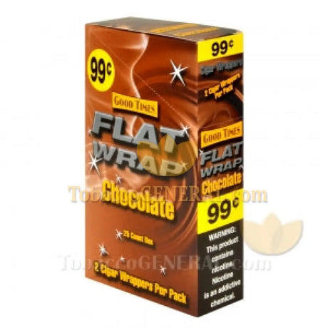 Good Times Flat Wraps Chocolate 25 Packs of 2 Pre-Priced