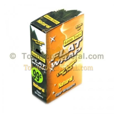 Good Times Flat Wraps Natural 25 Packs of 2 Pre-Priced