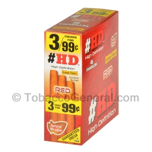 Good Times HD Cigarillos Red 3 for 99 Cents Pre Priced 15 Packs of 3