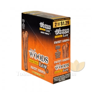 Good Times Sweet Woods Leaf Cigars Sweet Aroma 1.29 Pre-Priced 15 Packs of 2