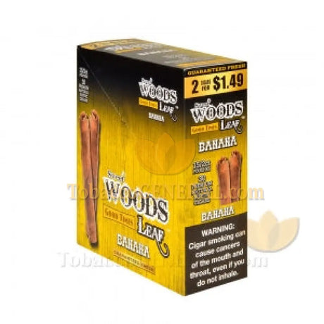 Good Times Sweet Woods Leaf Cigars Banana 1.49 Pre-Priced 15 Packs of 2