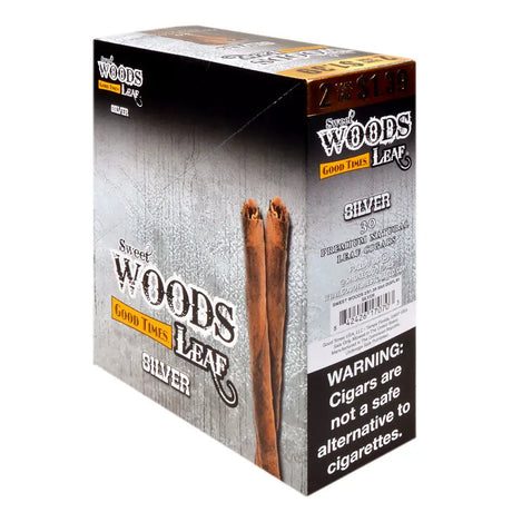 Good Times Sweet Woods Leaf Cigars Silver 1.39 Pre-Priced 15 Packs of 2