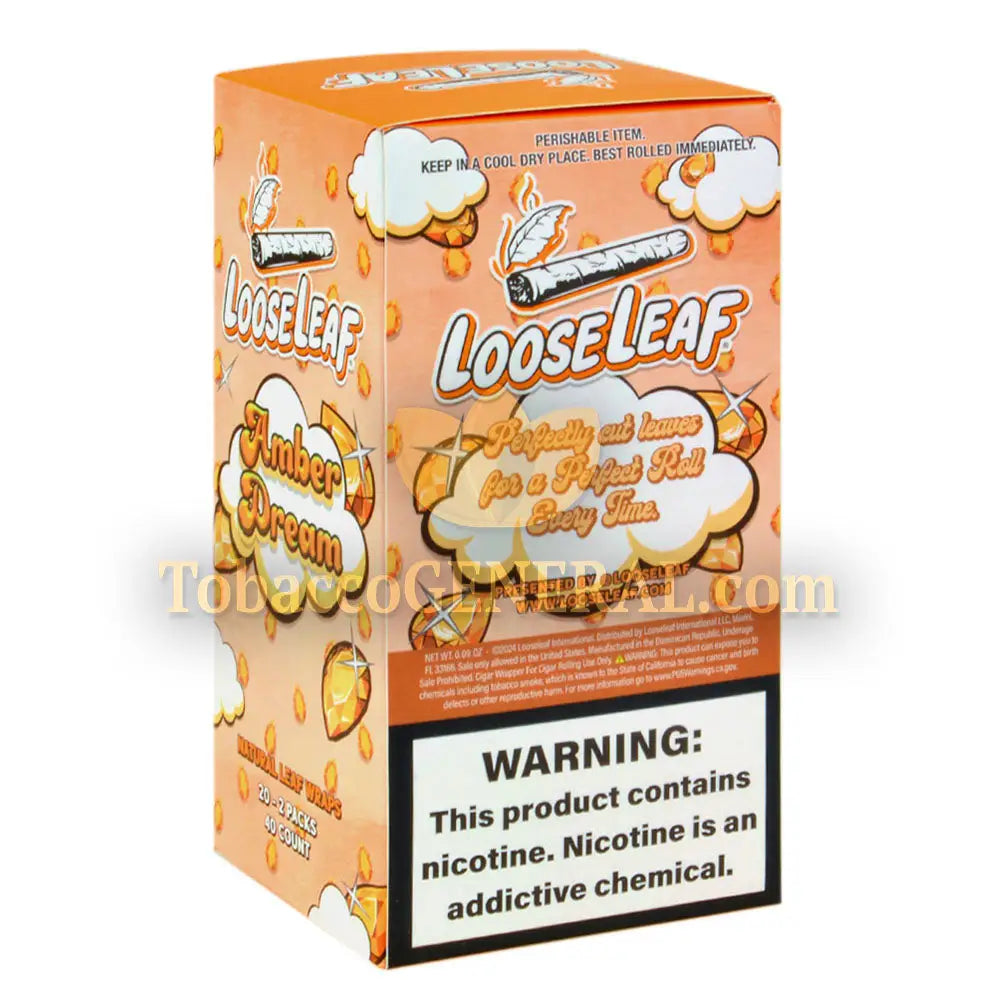 Loose Leaf Amber Dream Wraps 20 Packs of 2