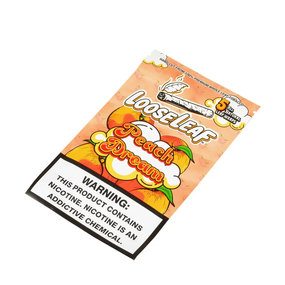 Loose Leaf Peach Dream wraps 8 packs of 5