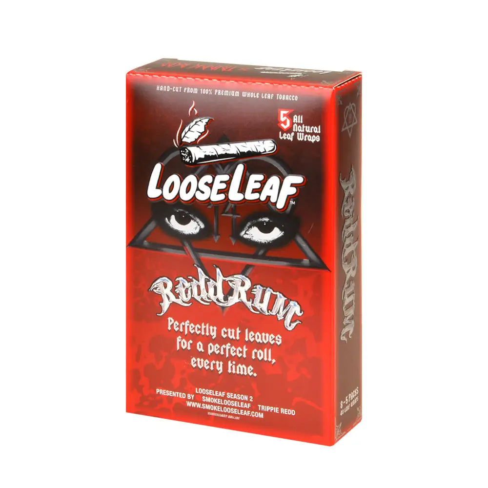 Loose Leaf Redd Rum wraps 8 packs of 5