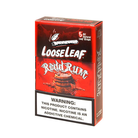 Loose Leaf Redd Rum wraps 8 packs of 5