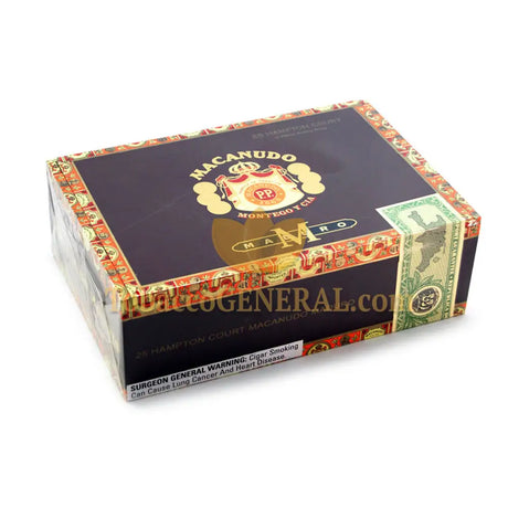 Macanudo Hampton Court Tube Maduro Cigars Box of 25 1