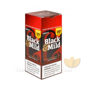 Middleton's Black & Mild Sweets 99c Pre-Priced Cigars Box of 25