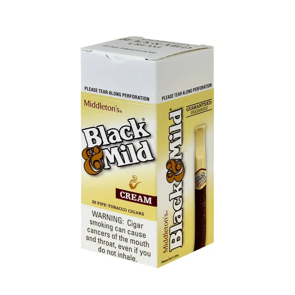 Middleton's Black & Mild Cream Cigars Box of 25 1