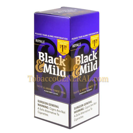 Middleton’s Black & Mild Royale 1.39 Pre-Priced Cigars Box of 25