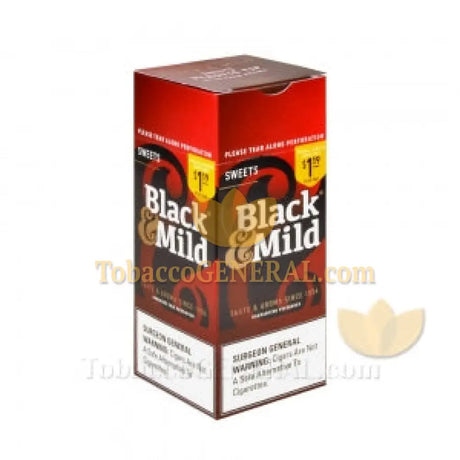 Middleton’s Black & Mild Sweets 1.19 Pre-Priced Cigars Box of 25