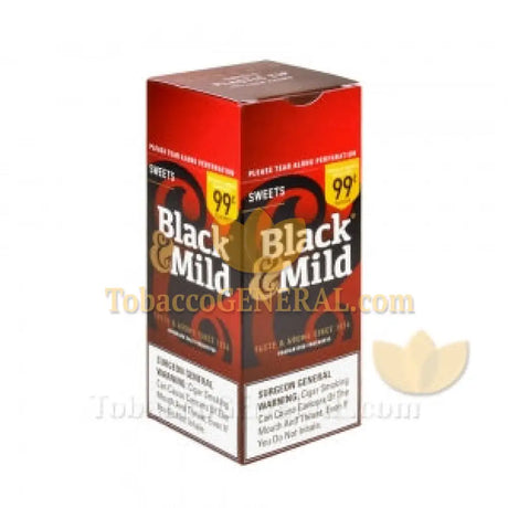 Middleton’s Black & Mild Sweets 99c Pre-Priced Cigars Box of 25