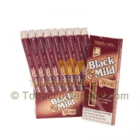 Middleton’s Black & Mild Wine Cigars 10 Packs of 5