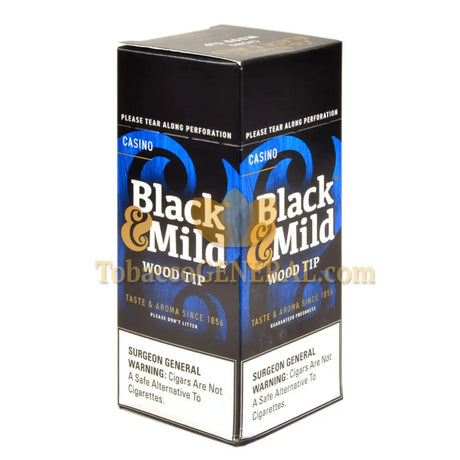 Middleton’s Black & Mild Wood Tip Casino Cigars Box of 25