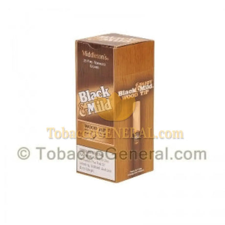 Middleton’s Black & Mild Wood Tip Cigars Box of 25