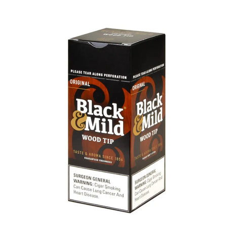 Middleton’s Black & Mild Wood Tip Cigars Box of 25