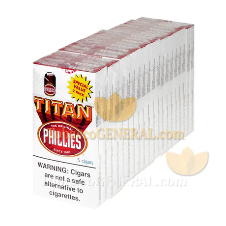 Phillies Blunt Titan White 2 Pack Special Cigars Box of 100