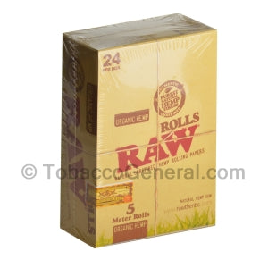 RAW Organic Hemp Rolls 15 Feet Pack of 24