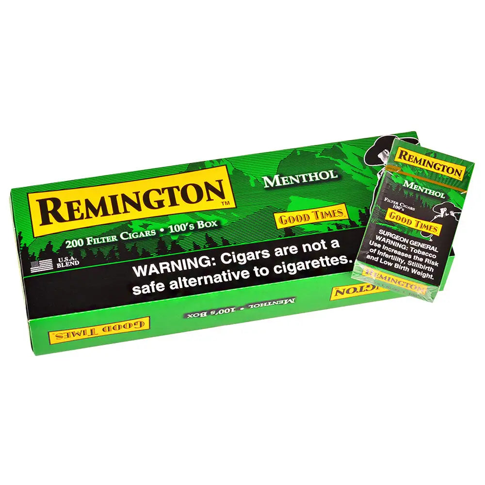 Remington Menthol Filtered Cigars 10 Packs of 20