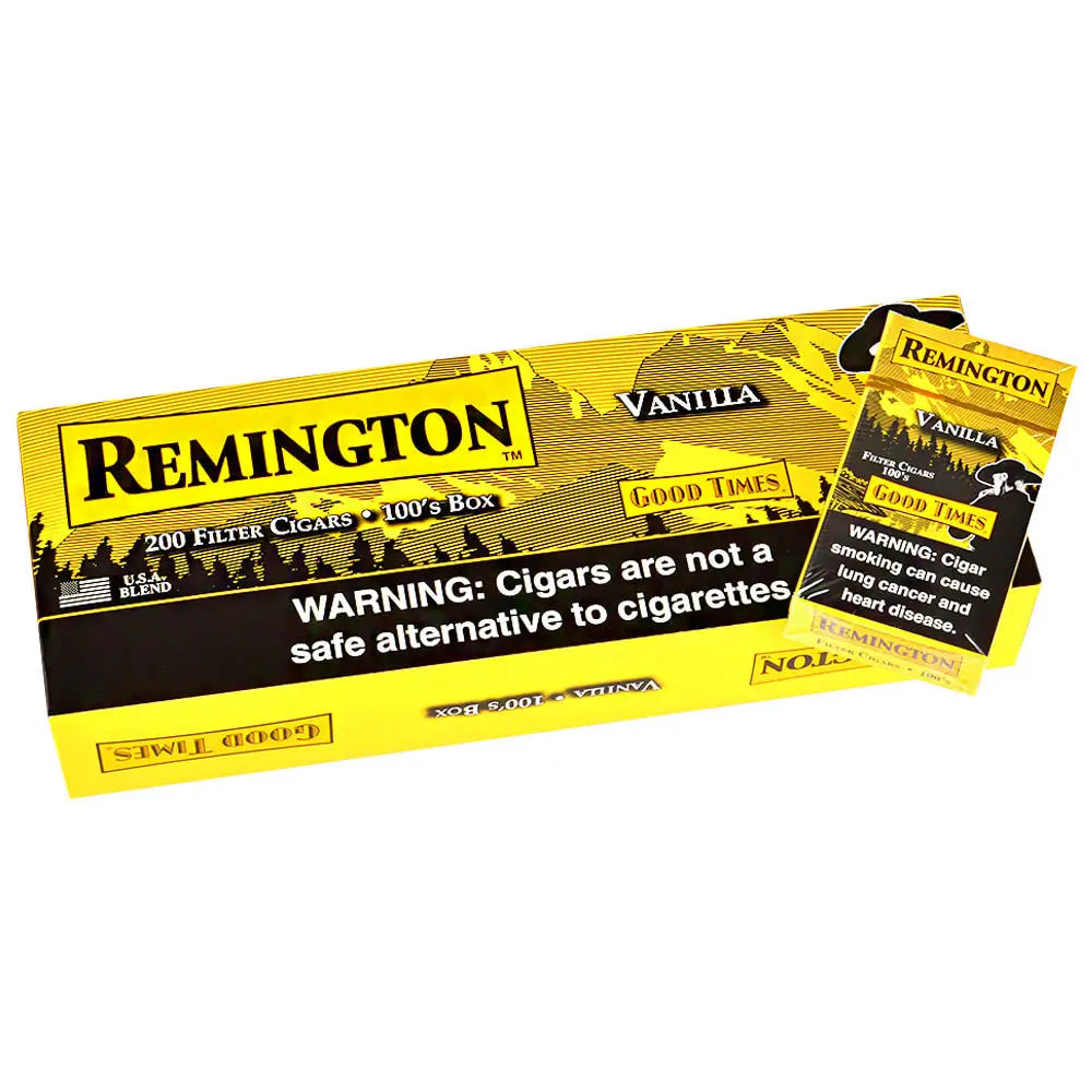 Remington Vanilla Filtered Cigars 10 Packs of 20