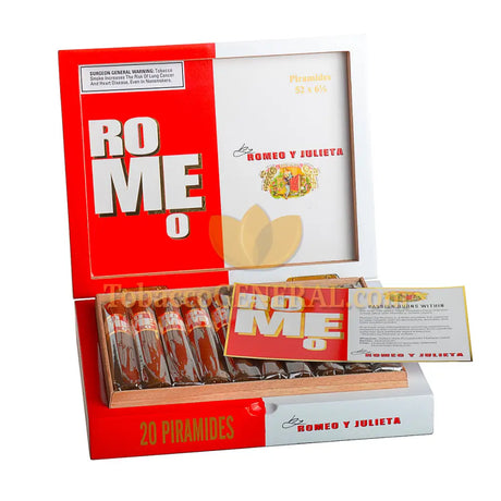 ROMEO by Romeo y Julieta Piramides Cigars Box of 20 1