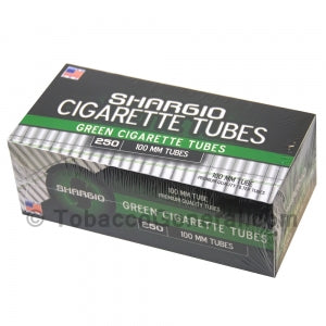 Shargio Filter Tubes 100 mm Size Green (Menthol) 4 Cartons of 250 ...