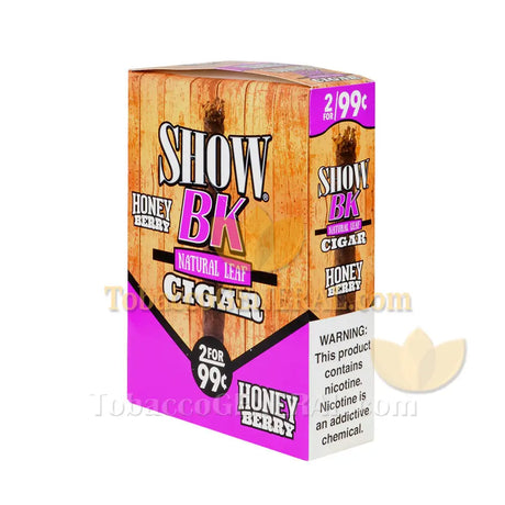 Show BK Cigarillos Honey Berry 99c Pre-Priced 15 Packs of 2