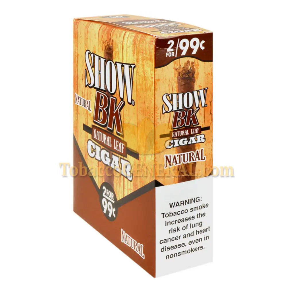 Show BK Cigarillos Natural 99c Pre-Priced 15 Packs of 2