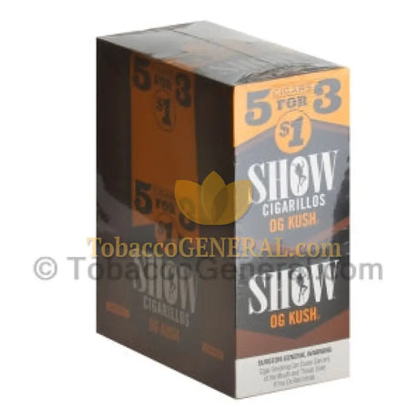 Show Cigarillos Koosh Pre Priced 15 Packs of 5