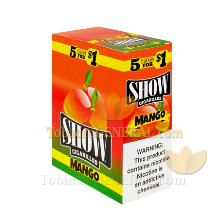 Show Cigarillos Mango Pre Priced 15 Packs of 5