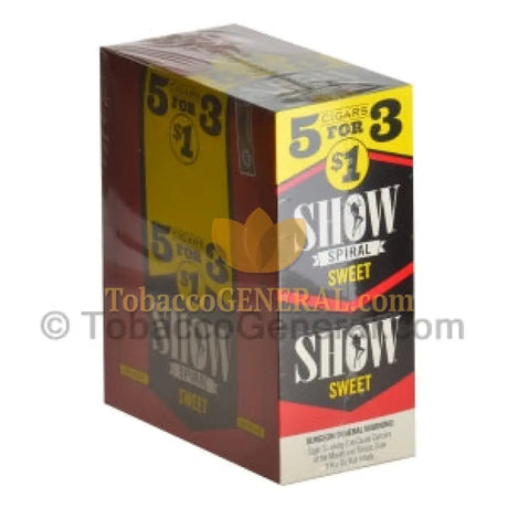 Show Cigarillos Sweet Pre Priced 15 Pouches of 5