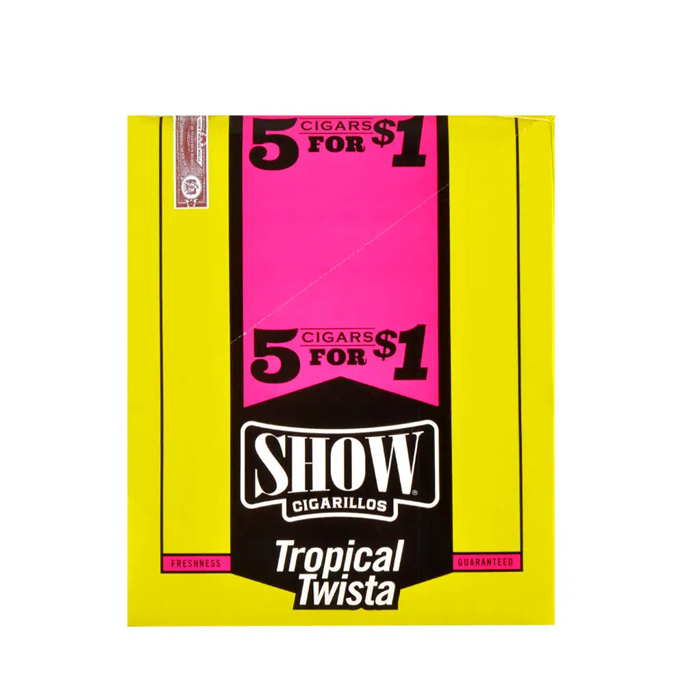 Show Cigarillos Tropical Twista Pre Priced 15 Pouches of 5