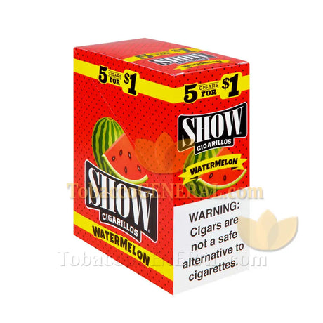 Show Cigarillos Watermelon Pre Priced 15 Packs of 5