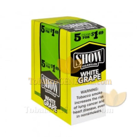 Show Cigarillos White Grape 1.49 Pre-Priced 15 Packs of 5