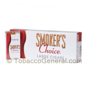 Smoker's Choice Original Red Filtered Cigars 10 Packs of 20