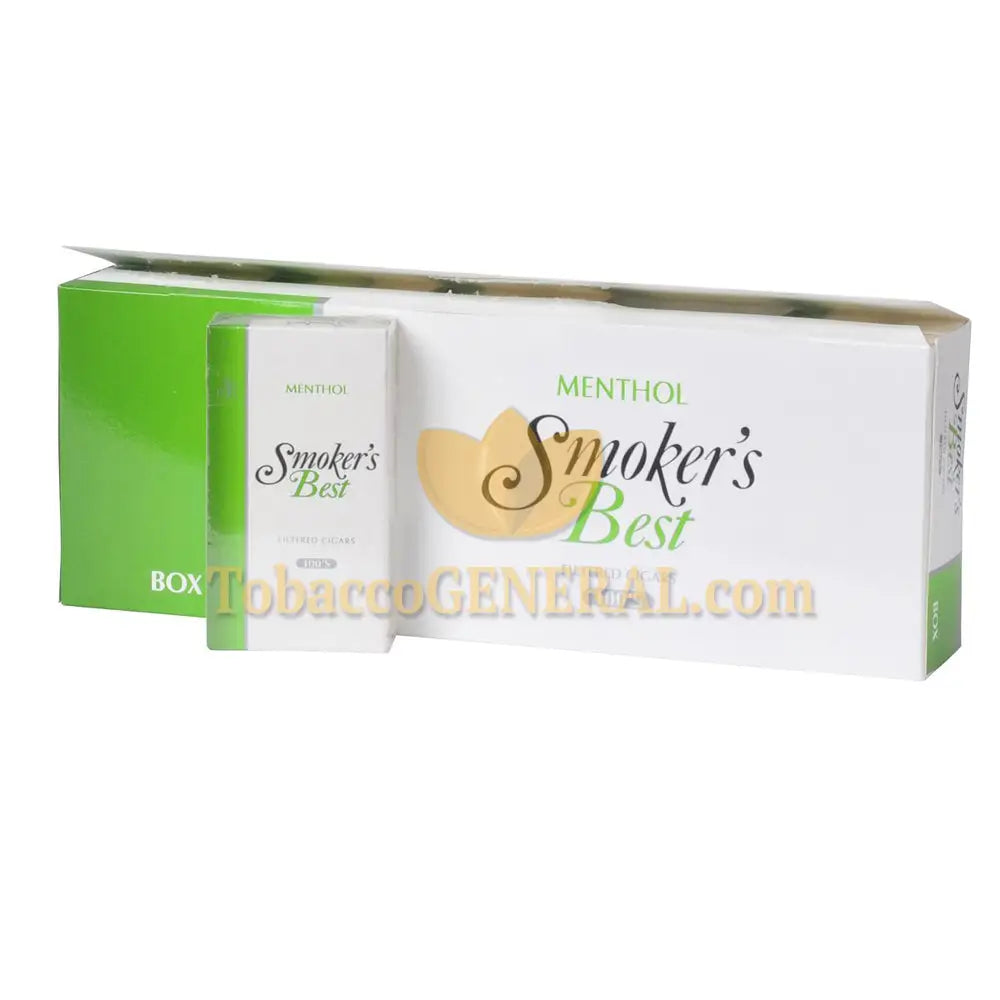 Smoker's Best Menthol Filtered Cigars 10 Packs of 20 1