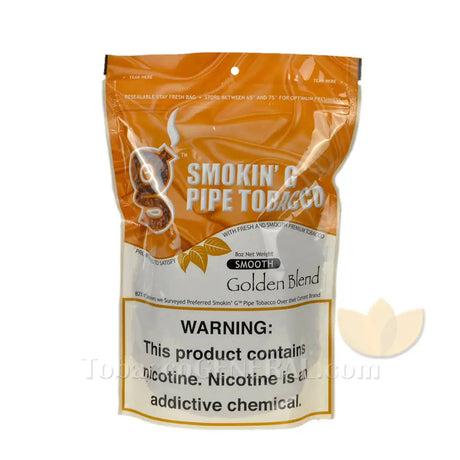 Smokin G Pipe Tobacco Smooth Golden Blend 8 oz. Pack