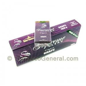 Supreme Blend Grape Filtered Cigars 10 Packs of 20